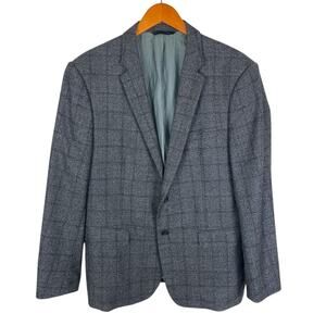 Banana Republic REDA 1865 Wool Plaid Sport Coat Blazer Men's Size 46R Slim fit